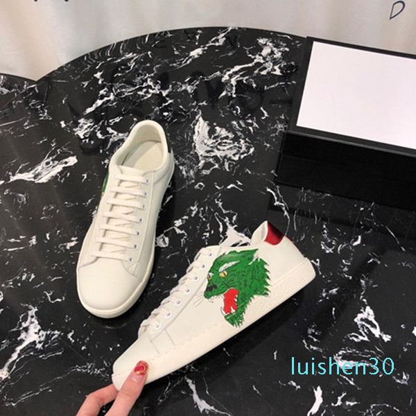 

новый сезон дизайнер обуви мода люкс женская обувь мужская кожа узелок платформы крупногабаритные sole кроссовки белый черный повседневная о, Black