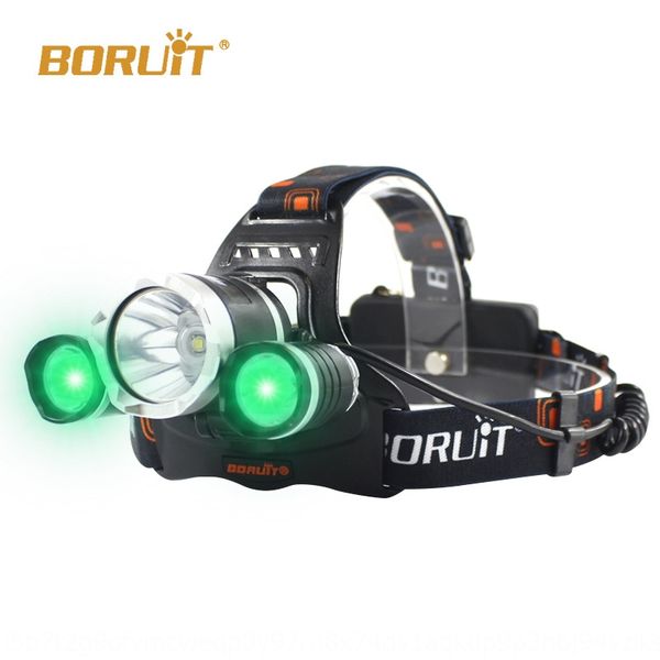 

boruit green hunting headlight led headlights headlights outdoor bright night fishing camping usb rechargeable headlight