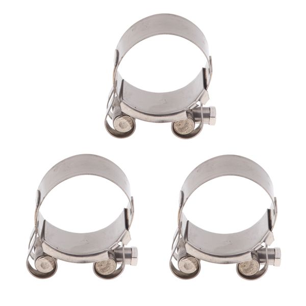 

3pcs motorcycle exhaust clamp clip pipe hose clip silencer parts 44-47mm