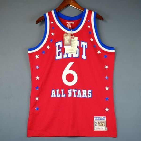 

100% stitched julius erving dr j mitchell ness 83 all star jersey size xs-5xl basketball jerseys, Gray