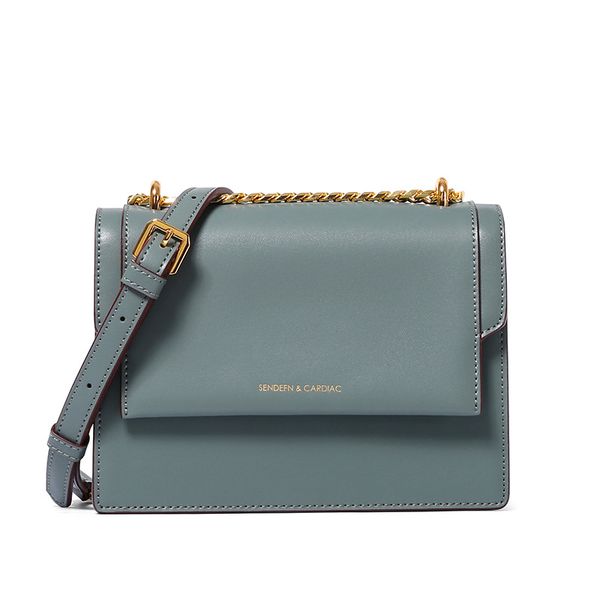 

leather women's bag 2020 new net red fashion versatile chain small square bag leather shoulder messenger trendy women's