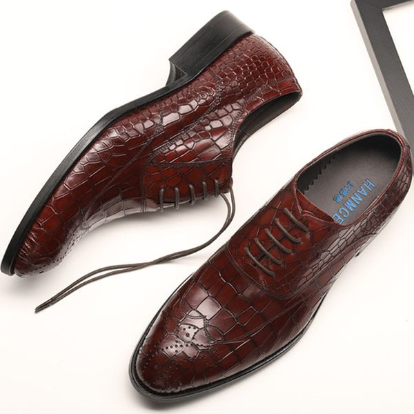

autumn italian shoes mens formal shoes genuine leather dress oxford for men black wedding business lace up office