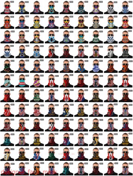 

dhl 2020 new dust masks men and women long variety face mask half face mask fashion breathable football team face masks