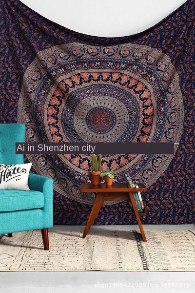 

bedroom new home digital printing curtain bedroom new home mural tapestry digital printing tapestry mural curtain, Blue;gray