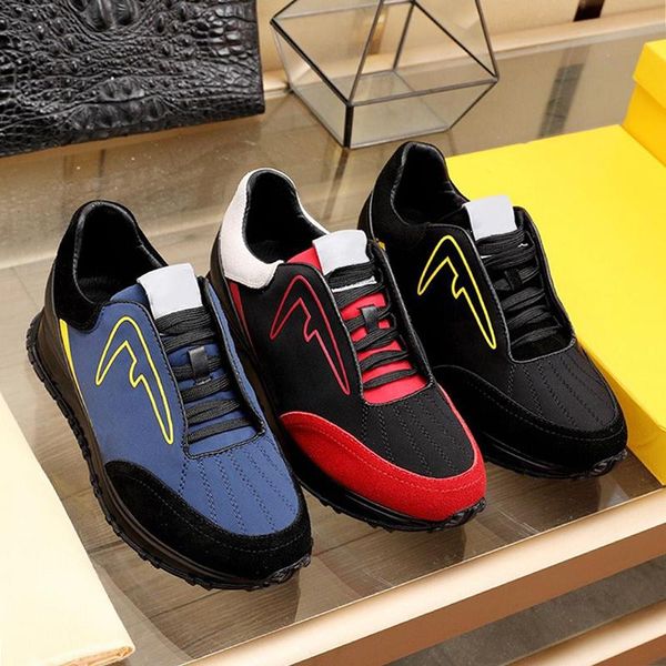 

black scuba low - sneakers mens shoes herren sportschuhe lightweight autumn and winter footwears lace -up vintage sports luxury men shoe