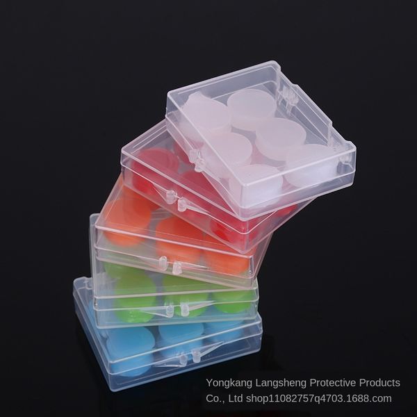 

замес мягкий силиконовый earplugs 6 штук в коробке водонепроницаемым силикагель силикагель плавание затычки квадратная коробка