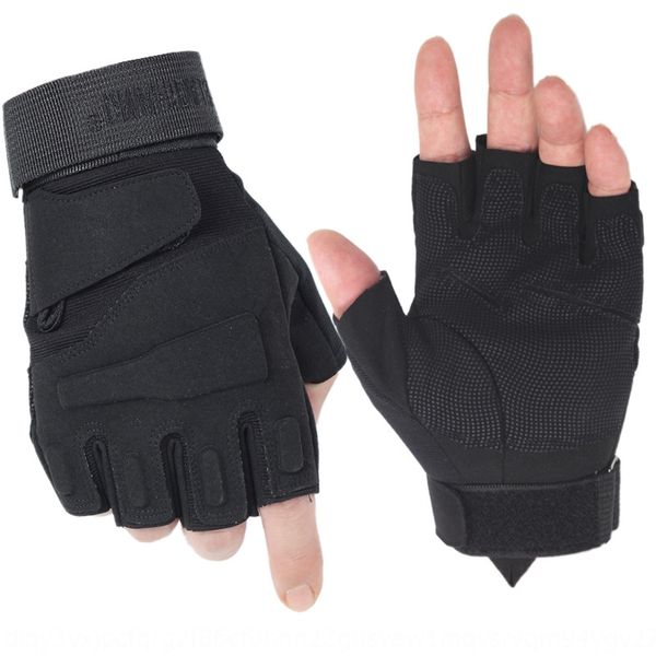

mountaineering half warm and special forces tactical gloves men's season outdoor riding fitness warm full finger half finger gloves, Black