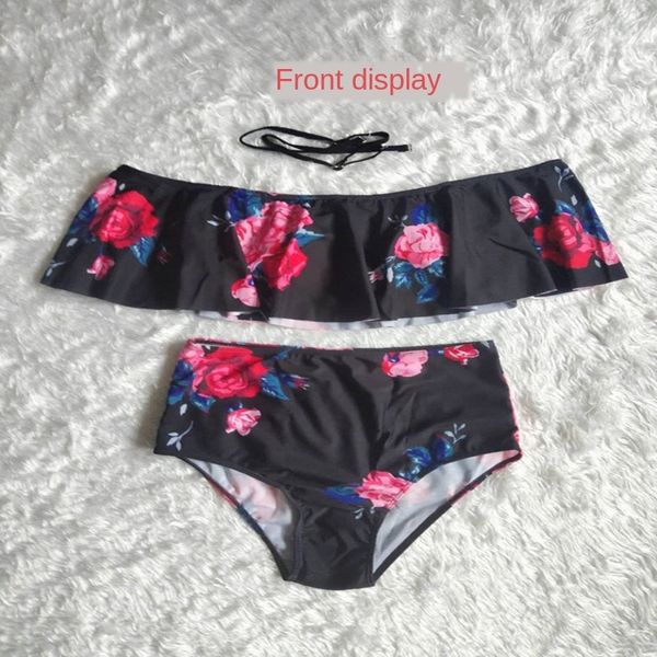 

veaby 2020 новый плечевой ремень чистый печататься живота поддержки 2020 новый плечевой ремень чистый печататься бикини живота поддержки бик, Black