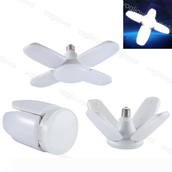 

led bulbs ufo 45w cool white 85v-265v e27 foldable fan blade 360 angle adjustable bar hall ceiling lamp indoor lights dhl