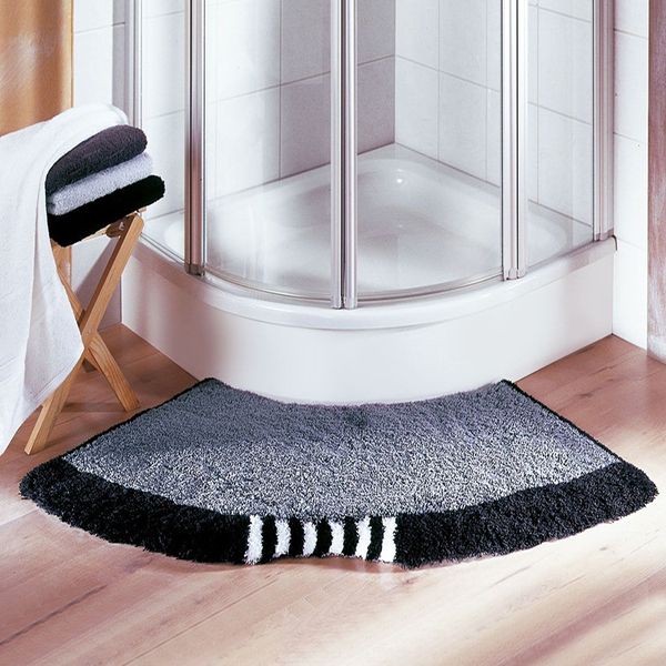 

fan-shaped bath non-slip blanket shower room special-shaped carpet carpet floor floor mat l bathroom semicircle foot mat