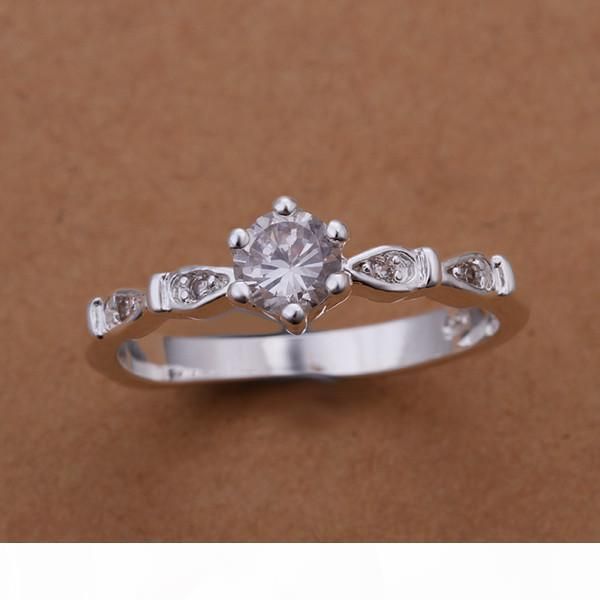 

r high grade women 's gemstone sterling silver ring 10 pieces mixed style ,wholesale fashion 925 silver ring gtr28 facto, Golden;silver