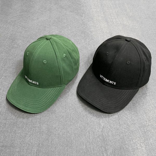 

european and american fashion brand vetements peak cap vtm casual embroidery sun hat men and women sun hat, Black;brown