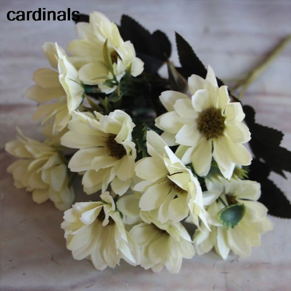 

autumn real touch silk spring daisy artificial flower european bouquet for wedding home decoration table flowers hydrangea
