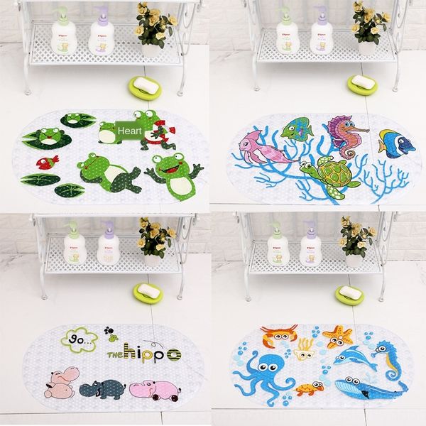 

69x 39cm cartoon 69x 39cm cartoon cute pad household pad pvc cute home bathroom shower mat children's bath mat pvc