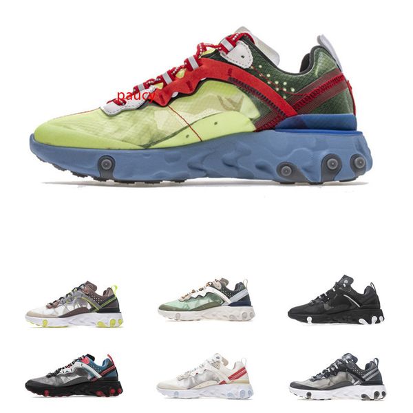 

2019 react element 87 undercover running shoes men womens sports running sneakers designer shoes with szie 36-46
