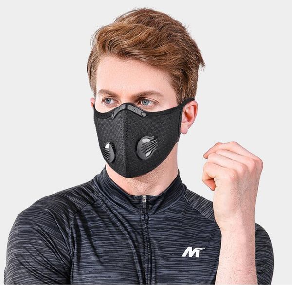 

mesh dust/gas mask with dust cover, cycling mask outdoor smog protection for men and women adjustable respirator mask ppshop01 hahor