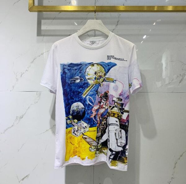 

2020 мужская одежда | модный бренд свободный повседневный мужчин с коротким рукавом х и негабаритные футболки футболки женские отпечатанные, White