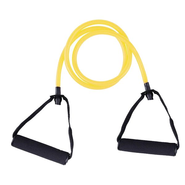 

latex elastic resistance band rope resistance tube stretch rope for home exercise yoga workout fitness yellow