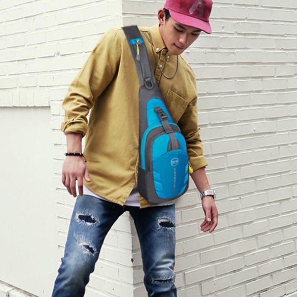 

women men's shoulder bag sling chest pack canvas usb charging sports crossbody handbags for men 2020 chest bags belt waist packs