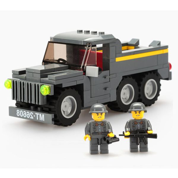 

building blocks model tank armored truck car military field small particles assembled plastic building blocks boys girls children toys