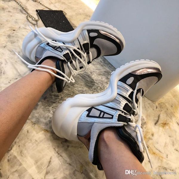 

2020 with color trainer shoes arena sneaker real leather men women casual shoes, Black