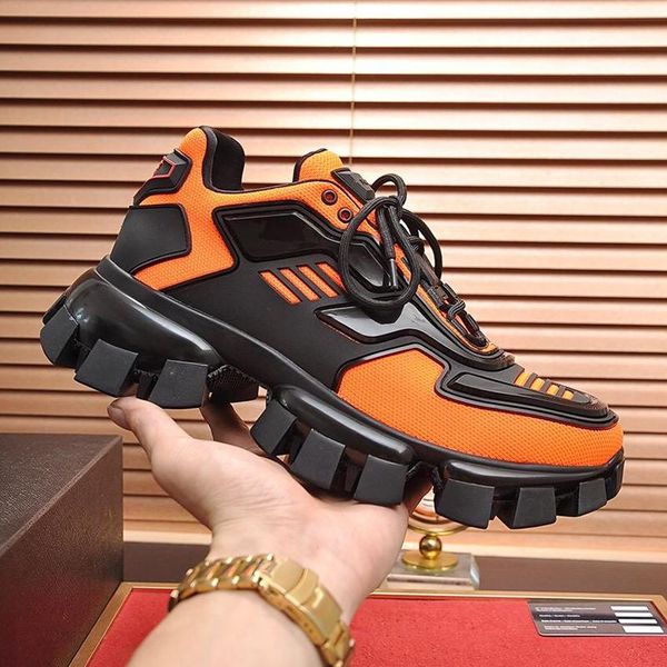 

luxury cloudbust thunder knit sneakers men 's shoes chaussures pour hommes breathable lightweight style shoes plus size sport men shoe, Black