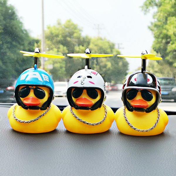 

mix] 50pcs hardhat duck car ornament plastic leaf bamboo dragonfly helmet auto dashboard center console decoration accessories