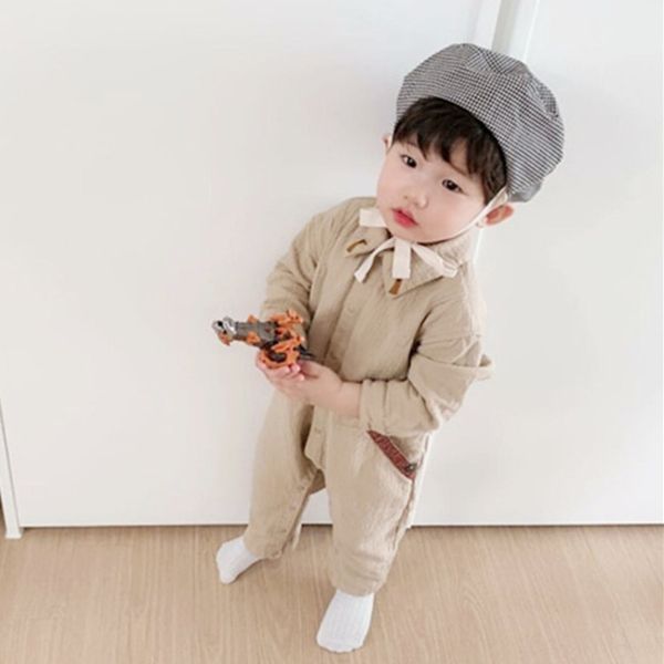 

ins new korean children's male and beret pumpkin beret female children's all-match eaves plaid hat baby's lace-up pumpkin hat, Yellow