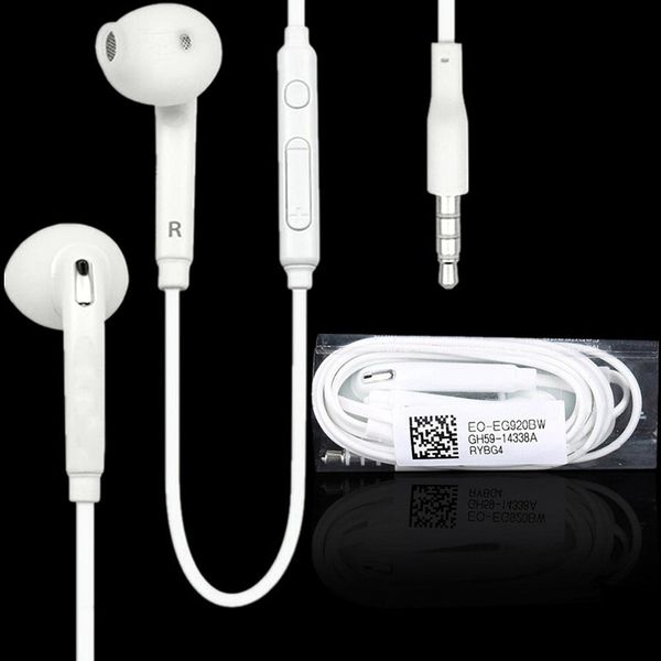 

3.5mm s6 earphone stereo in-ear earphone headphones headsets with mic and remote volume control for samsung s7 s6 s6 edge