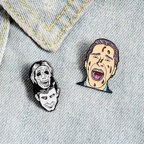 

novelty horror movie pins enamel pin lapel pins, Gray