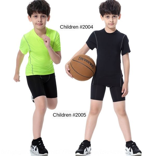 

hzyvb mz children's fitness clothes for boys and girls running basketball sportswear stretch quick-drying parent-child tight training s, White;black