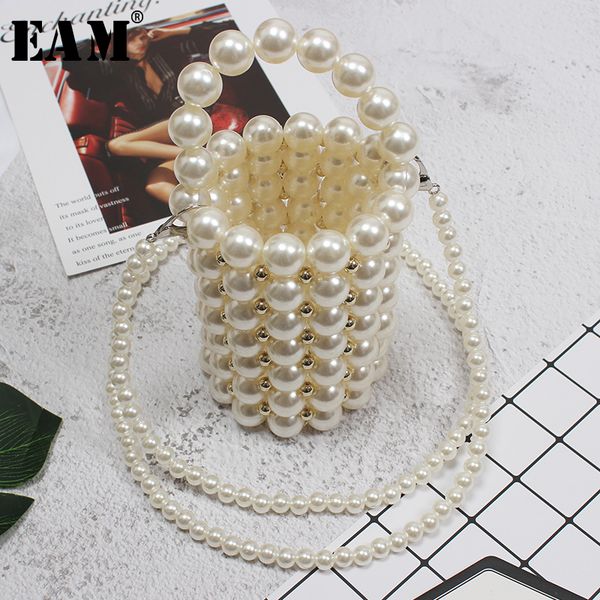 

eam] pearl three-dimensional split joint temperament accessories personality women new fashion all-match spring 2020 1y002, Black;brown