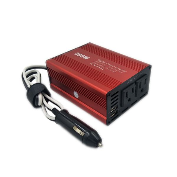 

автомобильный инвертор 300w dual usb dc12-ac110v / 220v преобразователь питания зарядное устройство адаптер e7ca