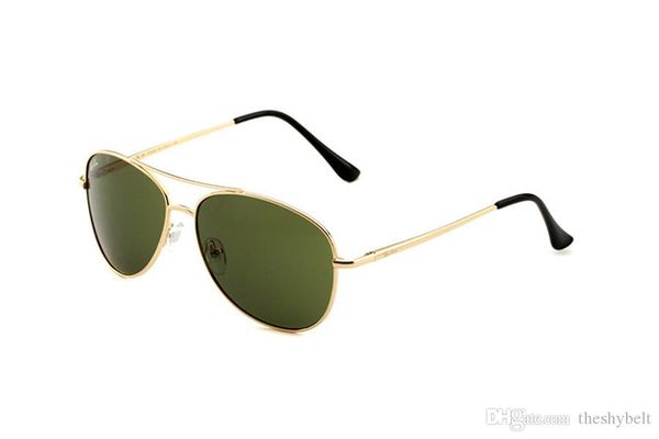 

mens women pilot sunglasses oversized men women luxury sunglass metal frame lentes eyewear designer sun glasses retro des lunettes de soleil, Black