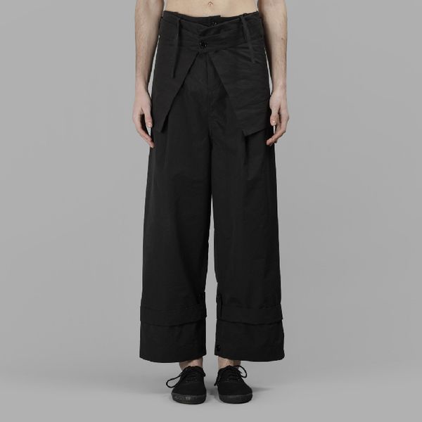 

new men's clothing gd fashion stylist loose pants and long pants and broad legs plus size singer costumes, Black