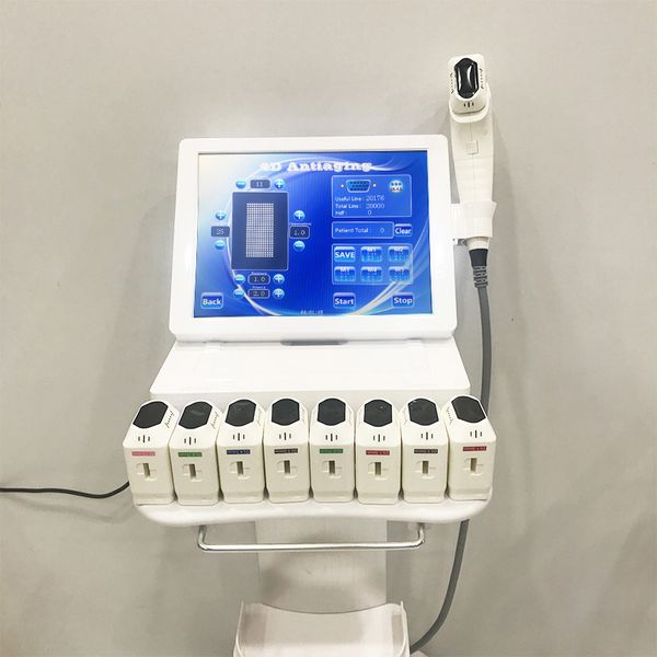 Portatile 3D 4D HIFU Macchina di bellezza Ultrasuoni Rimozione delle rughe Rafforzamento della pelle Lifting del viso Corpo che dimagrisce Shaper 20000 scatti 12 linee