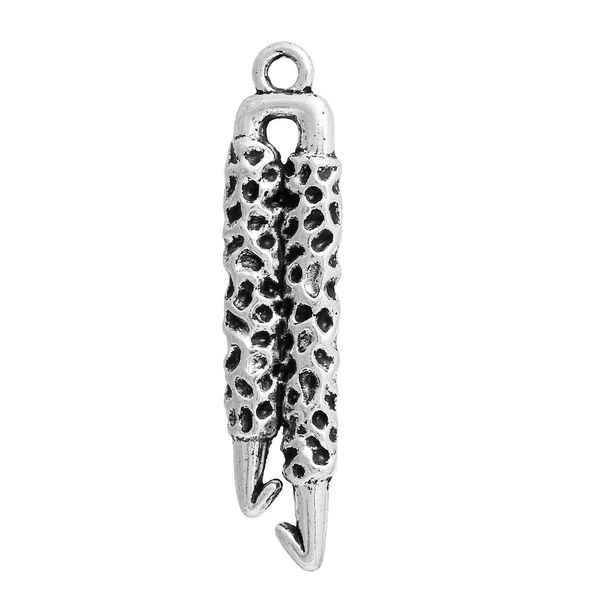 

Zinc Based Alloy Pendants Bullfighter Banderillas Antique Silver 40mm(1 5/8") x 9mm( 3/8"