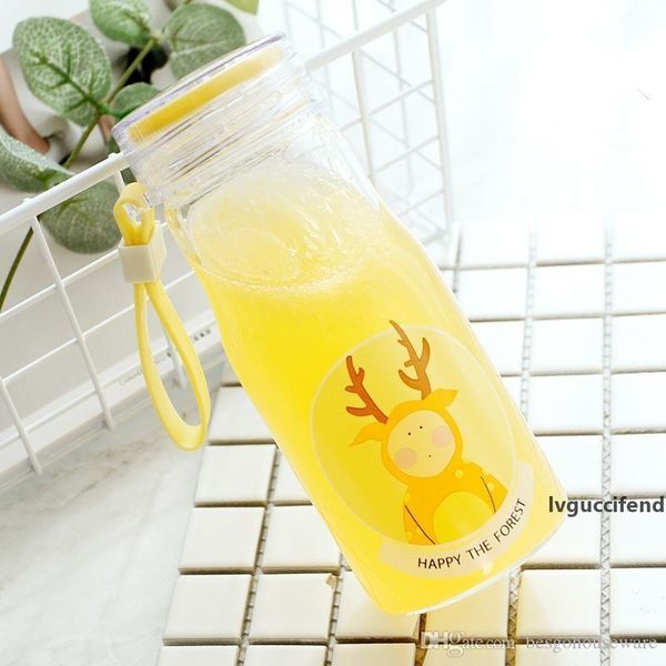 

travel portable water glass cup 350ml 12oz fashion cute water bottles sport water bottle outdoor camping tumbler with rope mug bc bh1568-1