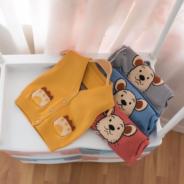 

mmtkids korean clothing 2020 sweater boy children's children's clothing cartoonvest vest b563, Blue