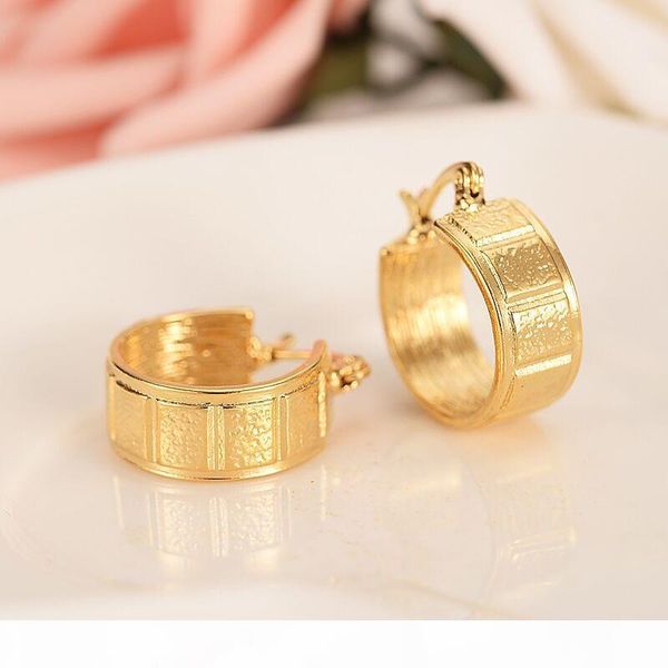 

l wholesale ethiopian eritrea nigeria kenya ghana african girls earrings solid gold gf hoop earrings jewelry women men wholesale gift, Golden;silver