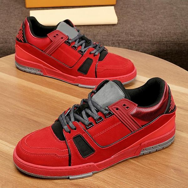 

trainer sneaker men 's shoes with origin box drop ship fashion brands footwears comfortable lace -up breathable men shoes, Black