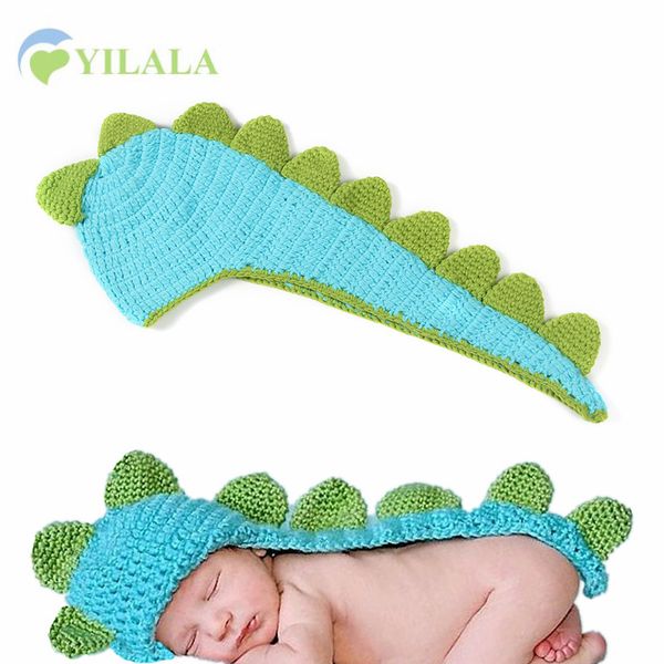 

animal newborn baby hat cute dinosaur children sets handmade crochet kids costume baby pgraph props accessories, Yellow
