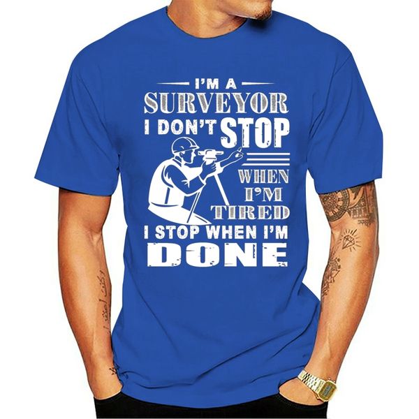 

men's surveyor i swhen i'm done shirt t shirt designs cotton o-neck clothes graphic authentic summer style outfit, White;black