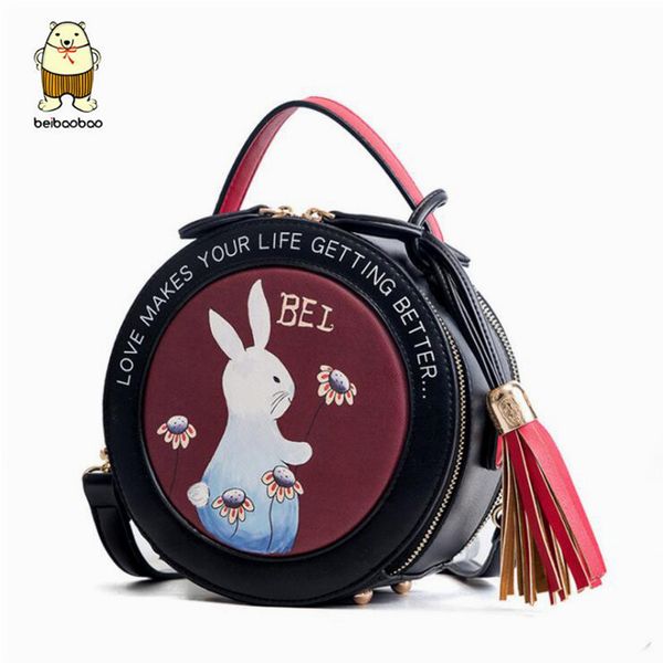 

beibaobao кисточкой женщины в женской сумке моды бренды коробки сумка мобильный телефон сумки сцепления