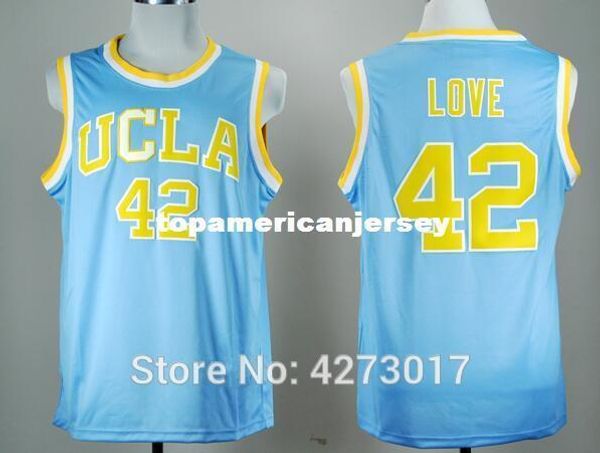 

discount college basketball jerseys ucla bruins 42 kevin love jersey men blue for sport fans stitched good quality ncaa, Gray