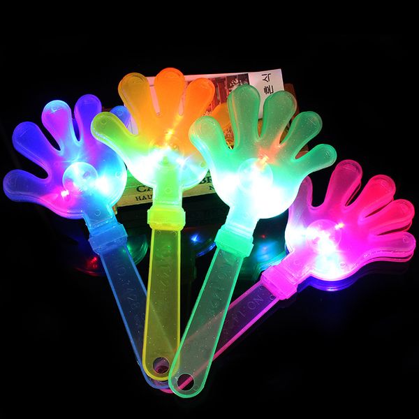 

24cm/28cm flash led hands clap luminous party supplies light hand clapping device luminous palm party supplies dh0098