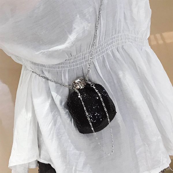 

high-end mini bag women's 2020 new style elegant texture bucket bag fashion handkerchief shoulder/crossbody mini