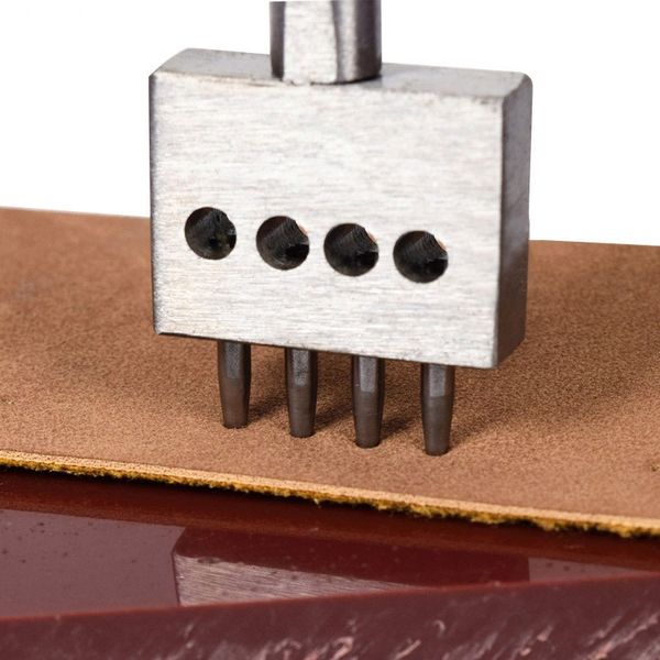 

2/4/6 , perforation punching tool diy steel diamond lace stitching chisel leather craft 4,5,6 mm hole spacing 3 pcs / set