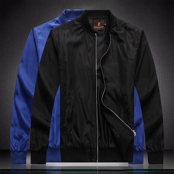 

2020 new men's designer design jacket zipper pattern shirt fashion men's jacket men's casual windbreaker winter outdoor cloth, Black;brown