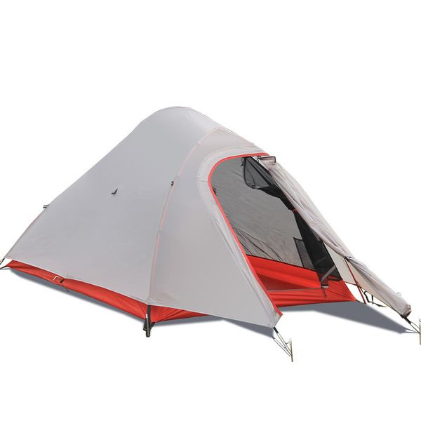 

tents and shelters ultralight tent for camping 1-2person 4 season professional 40d nylon coated silicon double layer anti-storm travel